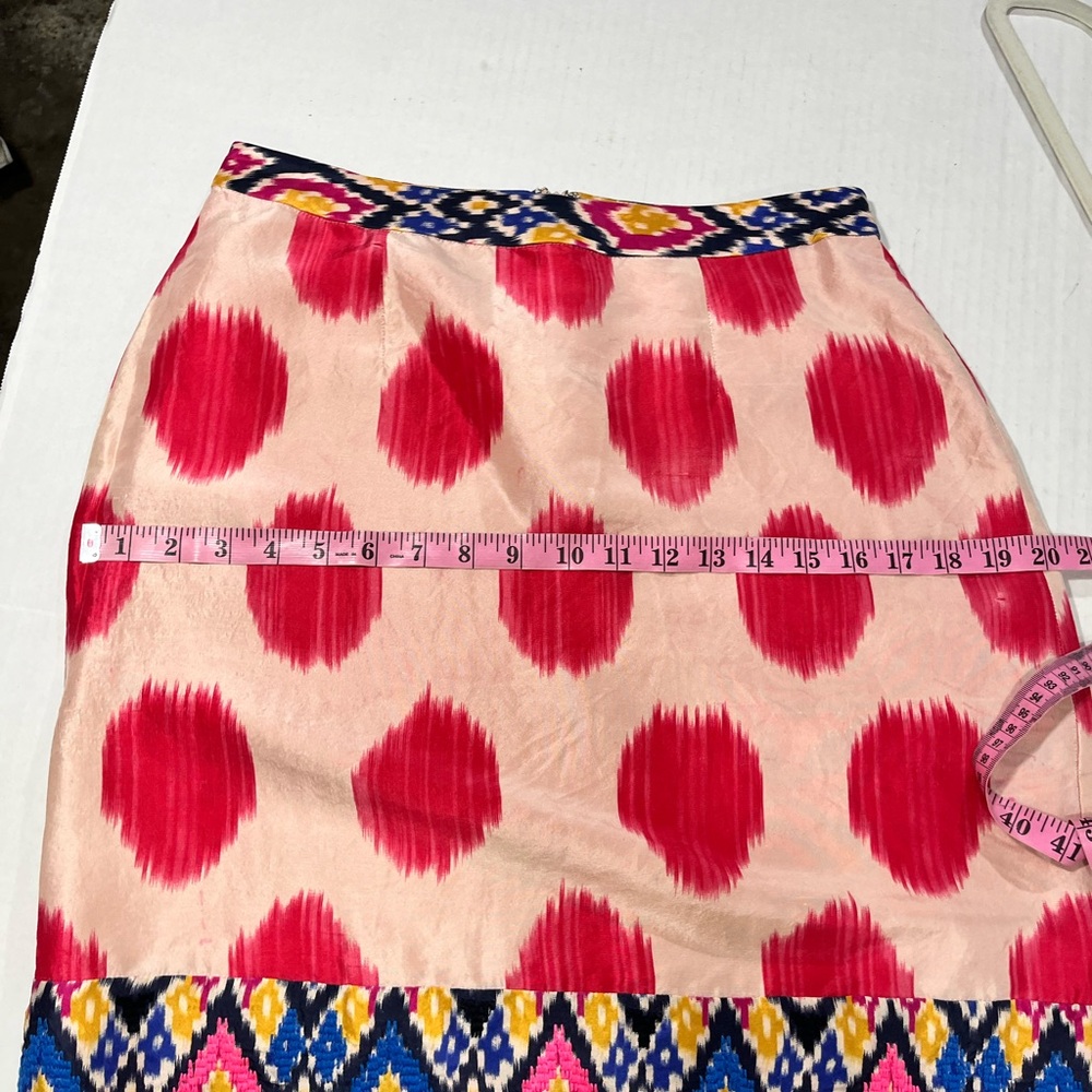 MAUVE WATERCOLOR PENCIL SILK SKIRT - Picture 14 of 16